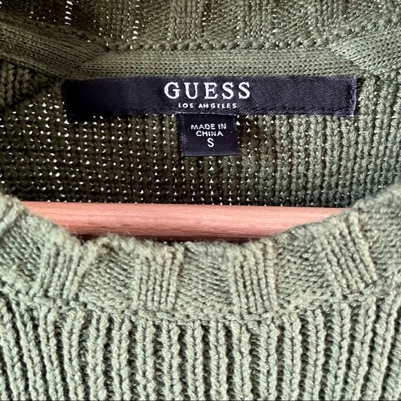 Guess Olive Green Paratrooper Sweater - Picture 2 of 5